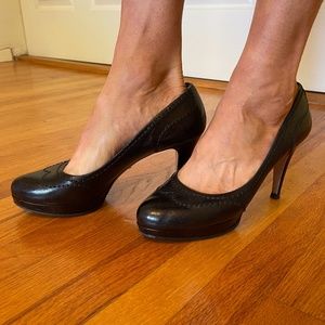Prada Pumps in Stitched Leather